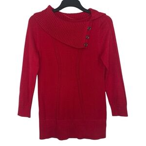 Style & Co. Long sleeve red long sweater size extra large.